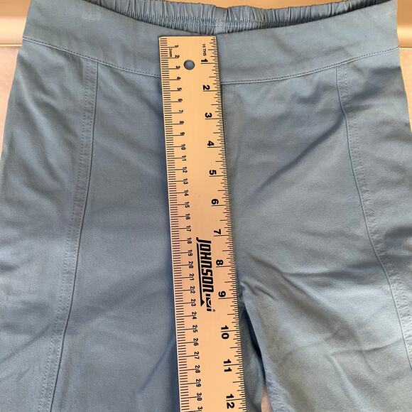 Isaac Mizrahi Women Stretch Straight Leg Khaki Pants size 0 US, Light Blue - Picture 6 of 11